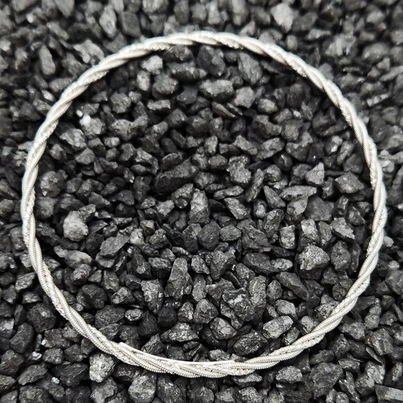 Judith Ripka Classic Twisted, Thin Bangle .925 - Picture 3 of 5